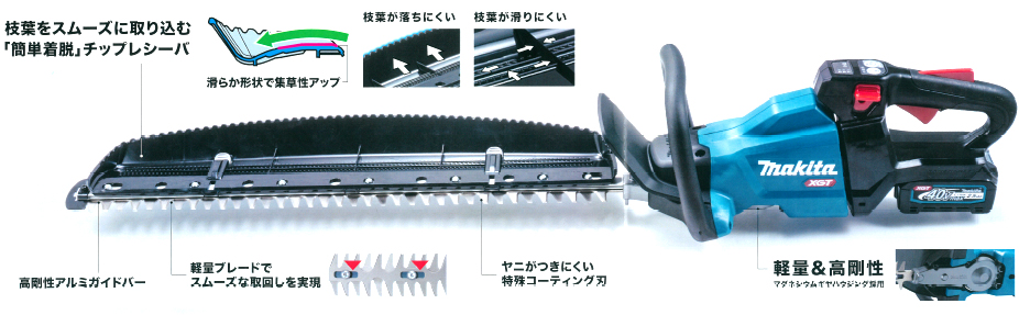 マキタ MUH002GRDX 40Vmax充電式ヘッジトリマ500mm ウエダ金物【公式サイト】