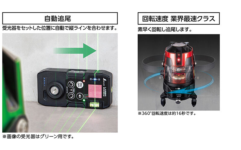 シンワ 69740 レーザーロボ LEXIA 51レッド自動追尾回転台受光器セット ウエダ金物【公式サイト】