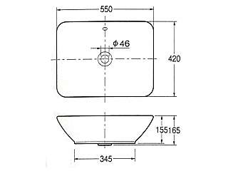 カクダイ 角型洗面器 DURAVIT #DU-0334520000 ウエダ金物【公式サイト】