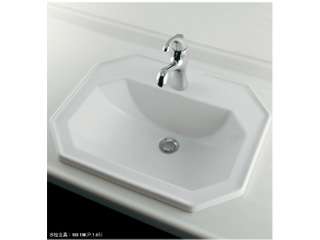 カクダイ 角型洗面器 DURAVIT #DU-0476580000(1ホール) ウエダ金物