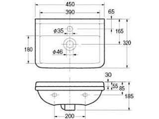 カクダイ 壁掛手洗器 DURAVIT #DU-0750450000 ウエダ金物【公式サイト】