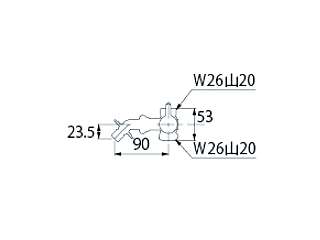 カクダイ パイプ取付部から分岐 マルチ分岐(切替弁型) 7892 ウエダ金物