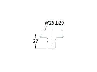 カクダイ 洗濯機給水ホース接続金具(W26山20回転パイプネジ) 洗濯機用