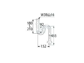 カクダイ 金属排水管トラップ Sトラップ 32 433-301 ウエダ金物【公式サイト】