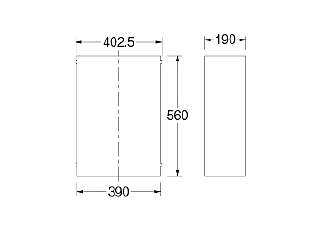 カクダイ 手洗器 配管化粧カバー(493-083専用) 200-310 ウエダ金物