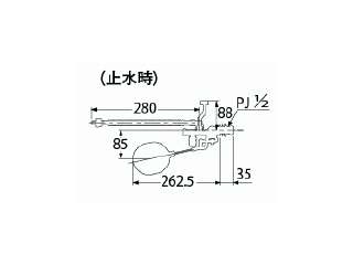 カクダイ ロータンクボールタップ 万能ロータンクボールタップ 964-304