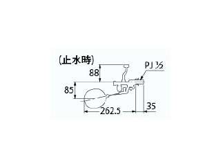 カクダイ ロータンクボールタップ 消音式ロータンクボールタップ 9646