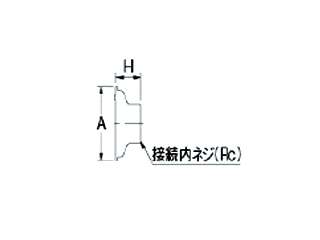 カクダイ 浴場・プール用循環金具 流量調節機能吐出金具 400-508-40