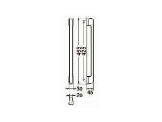 シロクマ エチュード取手(両面用) 425mm No.620(ミディアムオーク