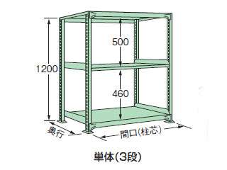 サカエ　中軽量棚ＭＬ型　ＭＬ−８７２３