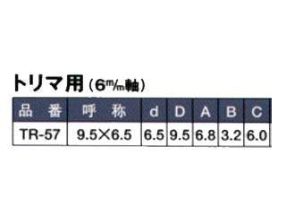 ライト精機 TR-57 キーホールビット 9.5x6.5 ウエダ金物【公式サイト】