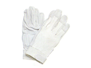 コヅチ　ブタ皮手袋マジックアルミ白L(10双入)　KG-341
