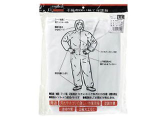 トラスコ TPC-M 不織布使い捨て保護服 つなぎ服(Mサイズ) ウエダ金物