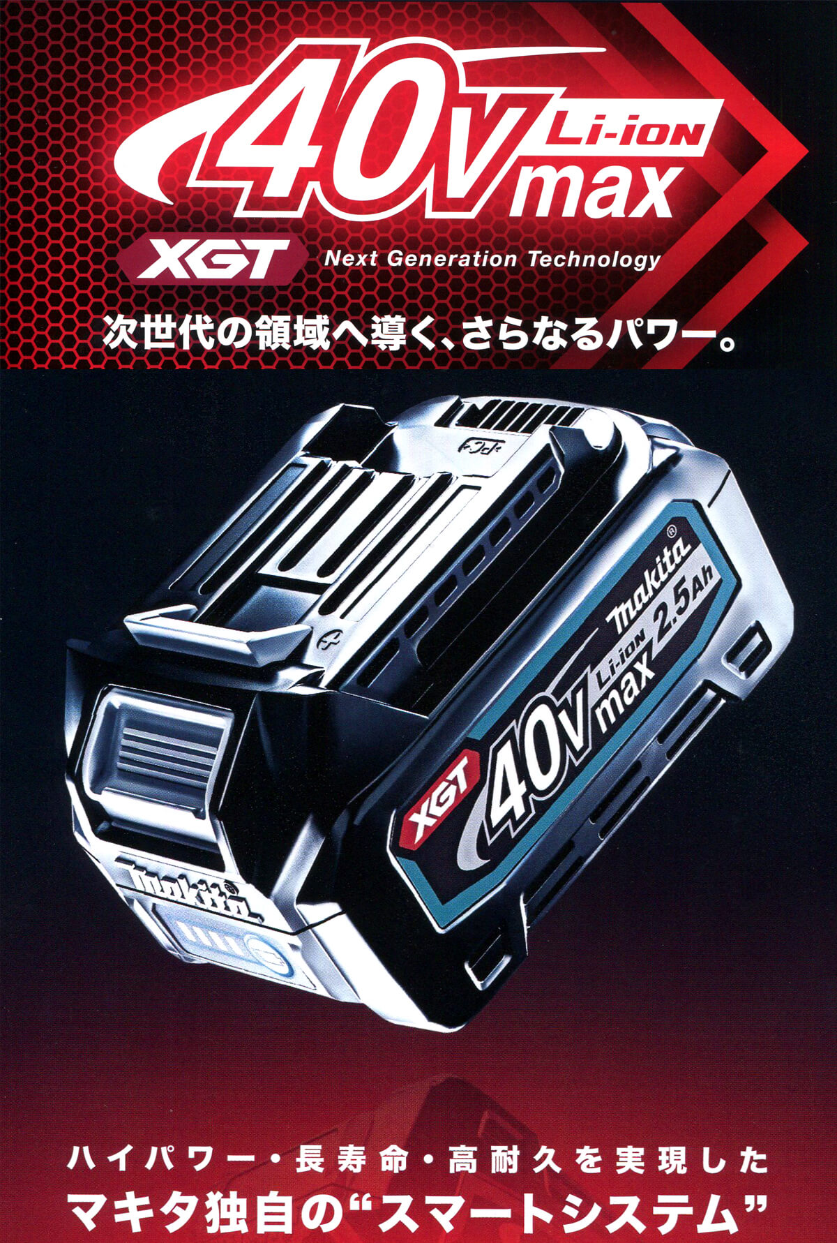新品Makitaマキタ純正40Vmax2.5ahバッテリー BL4025×2個