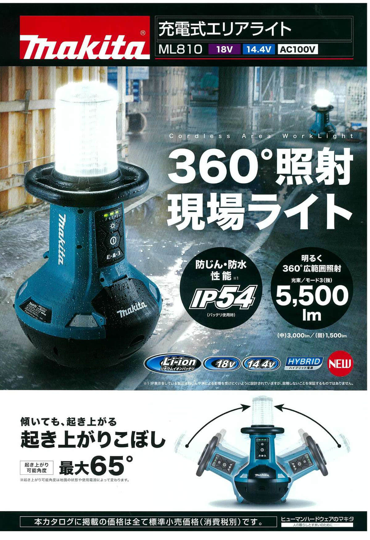 マキタ makita 充電式エリアライト ML810 | vrealitybolivia.com
