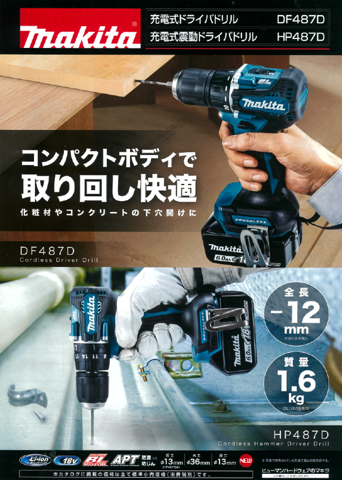 makita 充電式震動ドライバドリル工具/メンテナンス