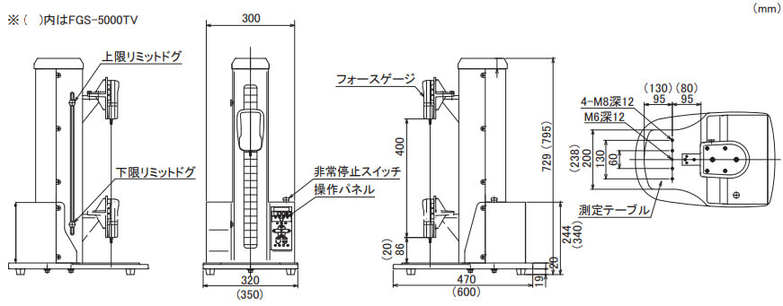 日本電産シンポ　FGS-TV(本体のみ)　小型卓上試験機