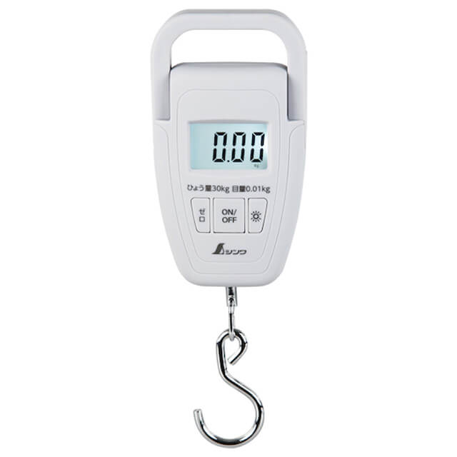 シンワ 70118 デジタル手ばかり 30kg 補助ベルト付 取引証明以外用