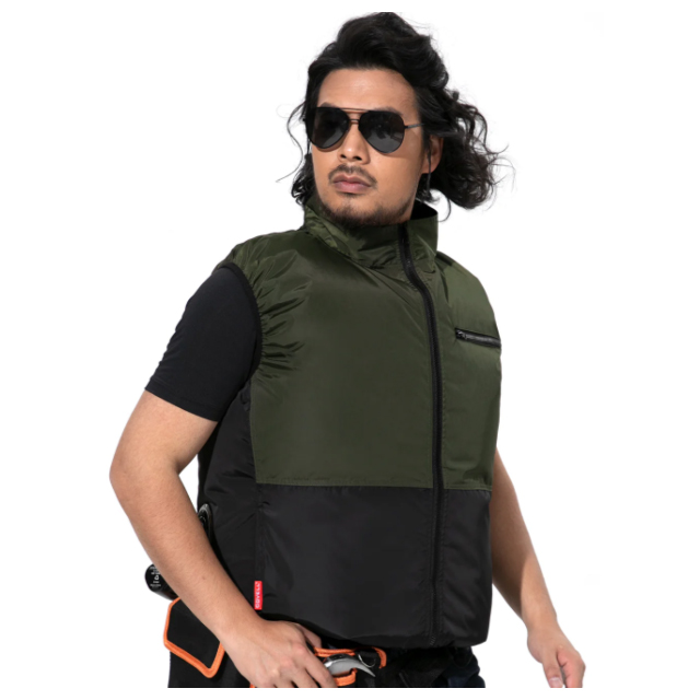 COVELL MJ-A01-green 空調服ベスト ファンバッテリセット