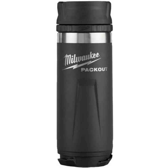 ミルウォーキー 48-22-8395B PACKOUT 真空マグフタ付きボトル ブラック(S・530mL)