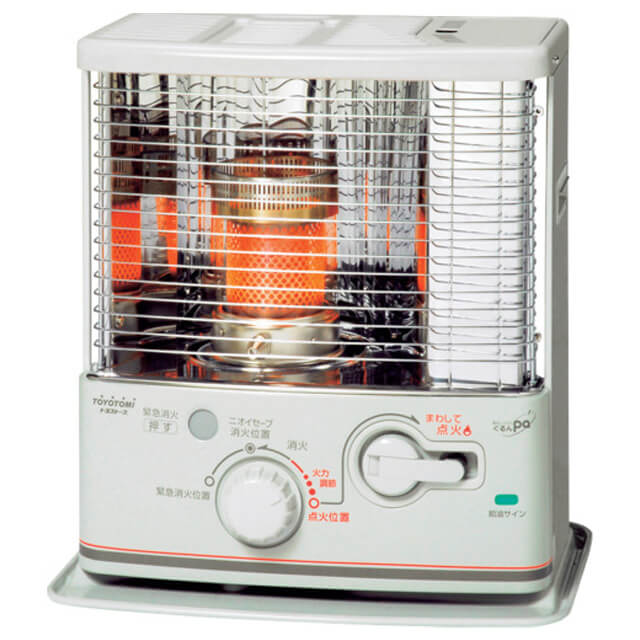 トヨトミ RS-G2424-W 反射型石油ストーブ 電池レス手回し着火タイプ