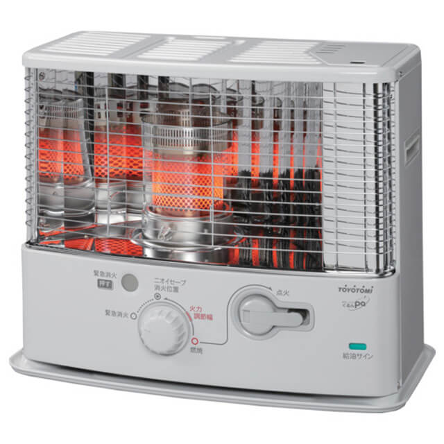 トヨトミ RS-G3024-W 反射型石油ストーブ 電池レス手回し着火タイプ