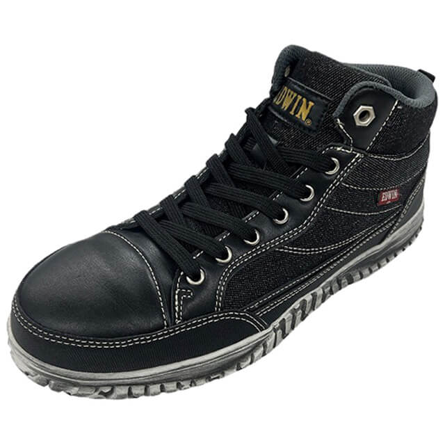 EDWIN 紳士セーフティESM102D ブラック25.0cm