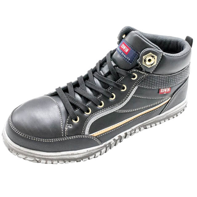 EDWIN セーフティシューズ102 ブラック25.0㎝