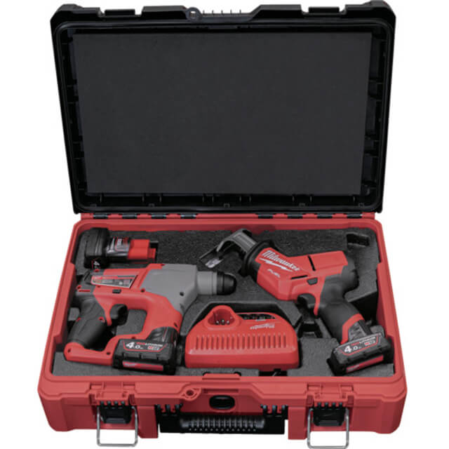 ミルウォーキー M12 FPP2BT-403P JP M12 FUEL パワーパック(13mm SDS-PLUSハンマードリル、レシプロソー)