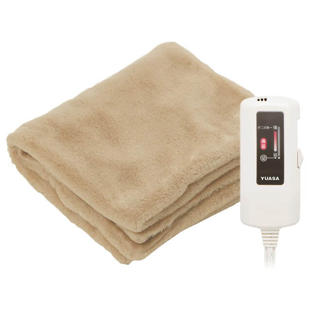 ユアサプライムス プレミアムフェイクファー電気ブランケット YCB-PFB40E(C)