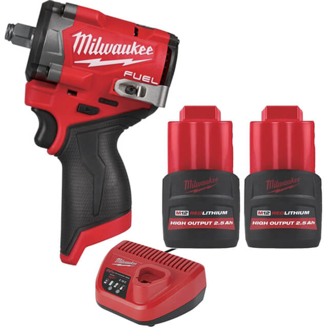 ミルウォーキー M12 FIW2F12UEDA M12FUEL 1/2インチ542Nmインパクトレンチ ウエダオリジナルセット【数量限定品】(M12-FIW2F12-0X0+C12C X+M12-HB2.5 x 2)