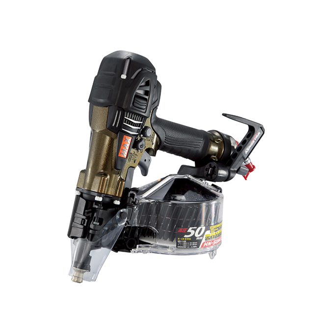 MAX 50mm釘打ち機 スーパーネイラ アンバーオリーブ【限定色】 HN-50N4(D)-AO