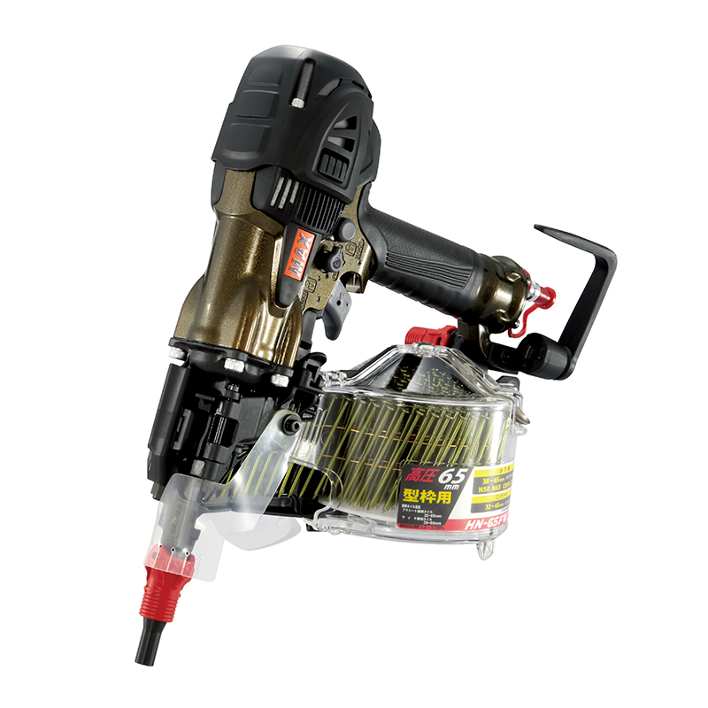 MAX 釘打機 スーパーネイラ 型枠用モデル 65mm アンバーオリーブ【限定色】 HN-65FW1(V)-AO