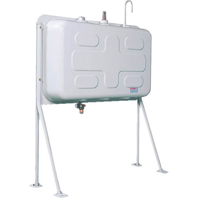 ダイケン 屋外用灯油タンク ホームタンク壁寄せ片面タイプ標準脚195型 HTK195VH