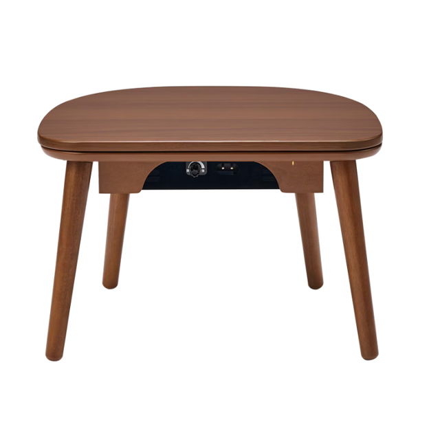 ユアサプライムス ちいさなこたつ 楕円形ミニテーブル ブラウン MACARO545F(BR)