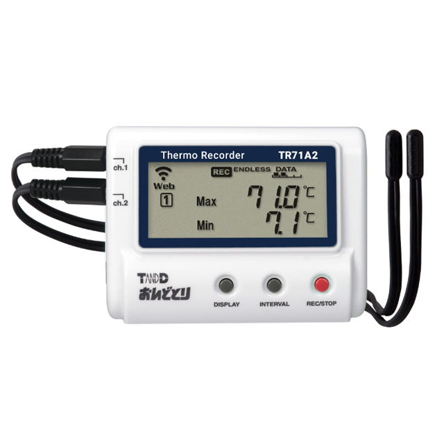 T&D クラウド対応温度湿度データロガー おんどどり TR71A2