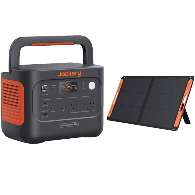 Jackery JE-900A+ソーラーパネルJS-100Fセット ポータブル電源900(960Wh)【数量限定品】