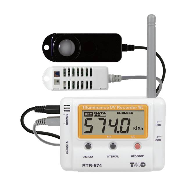 T&D 小型データロガー(子機・照度・紫外線量1CH)RTR-574