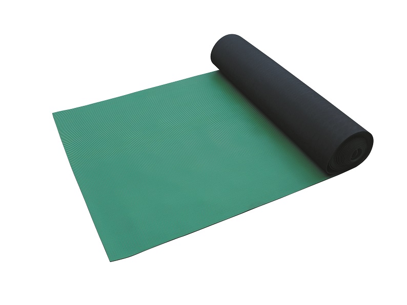 アラオ 筋入りゴムマット(B山マット)タテ筋 20m AR-1543