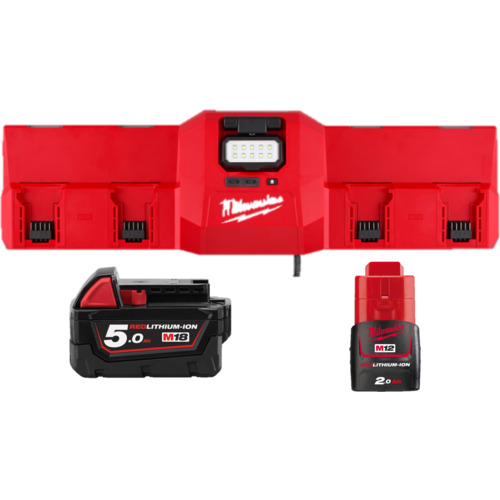 ミルウォーキー 【数量限定】M12-M18 マグネット充電器 2.0Ah & 5.0Ahキット M18 NRG-522LR JP