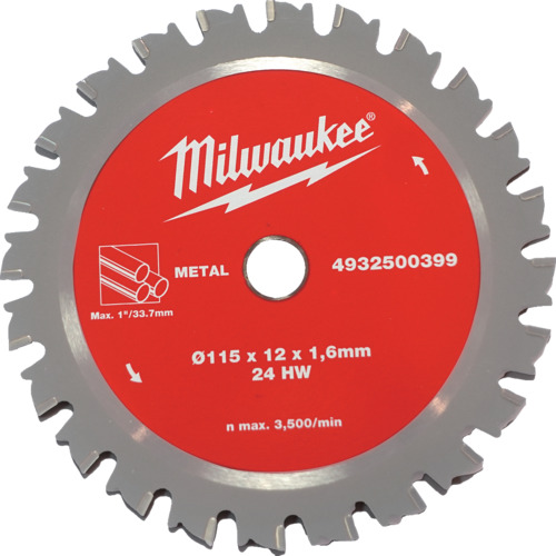 ミルウォーキー 12mm-34mm鋼管カッター用交換刃(115m×12mm×24T) 4932500399
