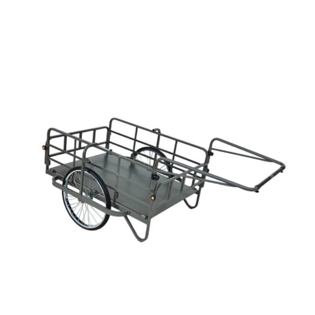 ハラックス HC-1208N-24-OD アルミリヤカー コンパック 折畳リヤカー 24インチノーパンクタイヤ