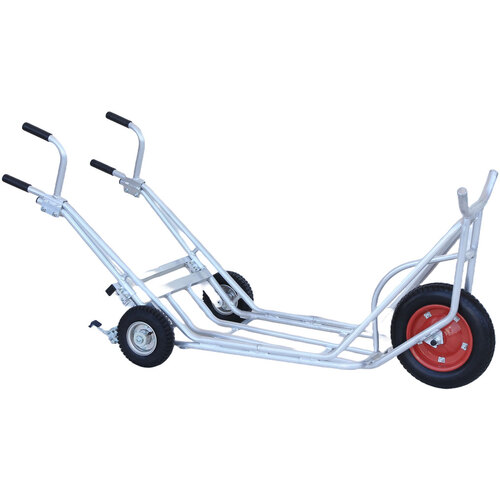 ハラックス アルミ台車 植木用1輪車 補助輪付き3輪 CU-1-3