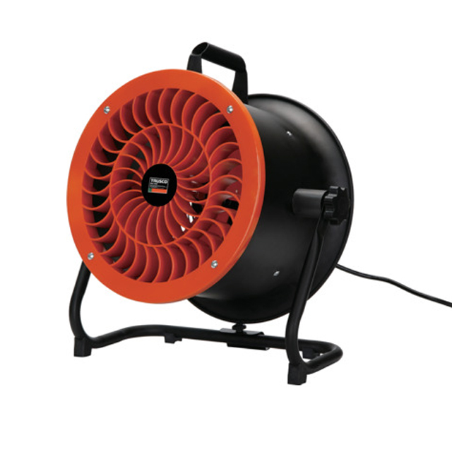 トラスコ 全閉式DCモーター工場扇 オレンジ DF-25OR