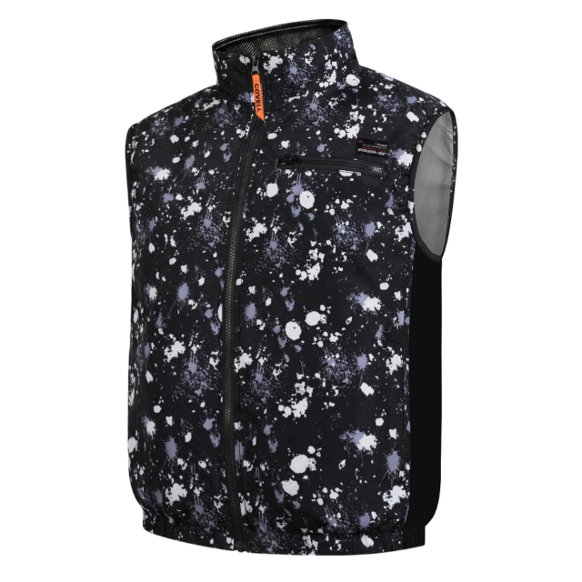 COVELL 空調冷風服 ベストタイプ 白点迷彩 Sサイズ P002-B2-S