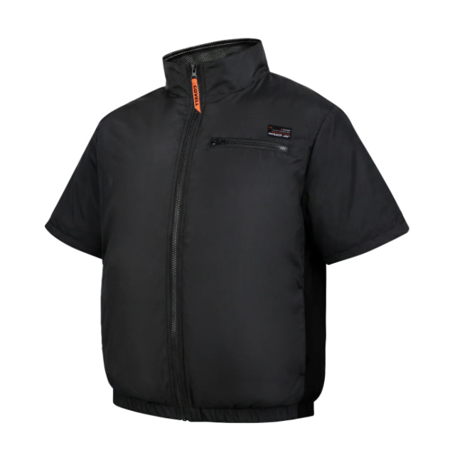 COVELL 空調冷風服 半袖タイプ ブラック Sサイズ DXP002-Black-S