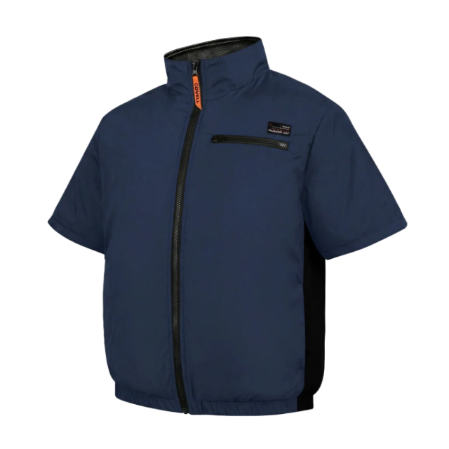COVELL 空調冷風服 半袖タイプ ブルー Sサイズ DXP002-Blue-S