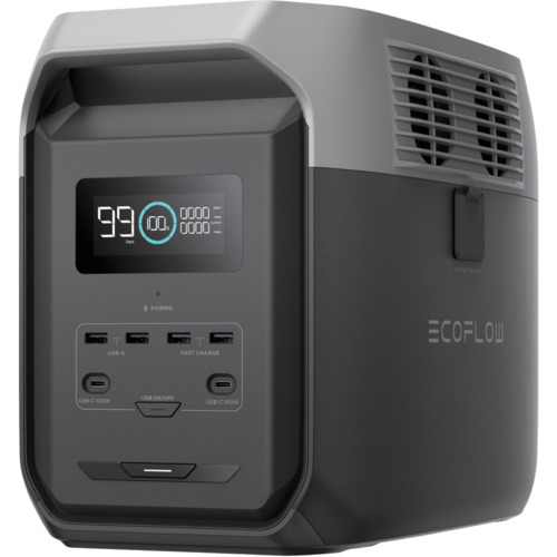 EcoFlow ポータブル電源 DELTA 3 1500 EFDELTA1500-JP-B-CBOX
