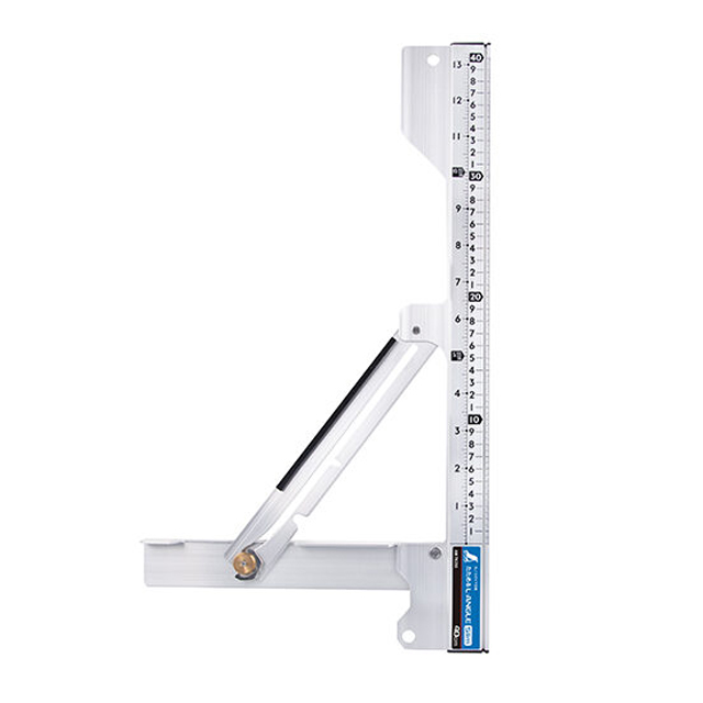 シンワ 丸ノコガイド定規 たためるエルアングル Slim 40cm 78255