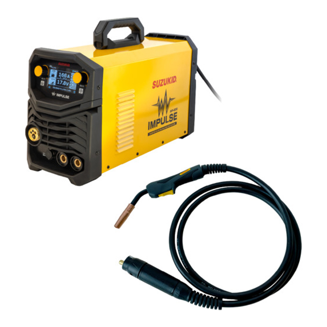 SUZUKID インバータパルス半自動溶接機 インパルス200 スタンダードトーチセット 200A/3m SIP-200AT